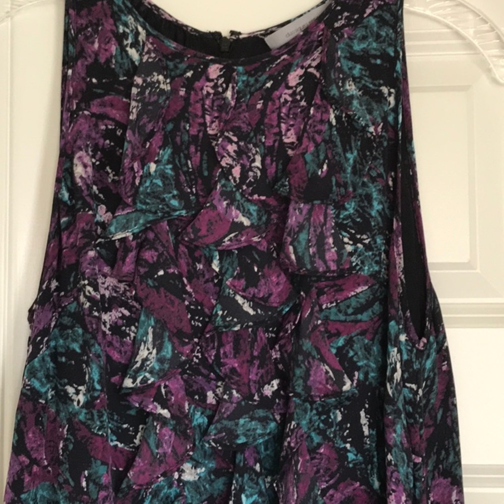 Nordstrom Classiques Entier Ruffled Fully Lined Dress Sz 8